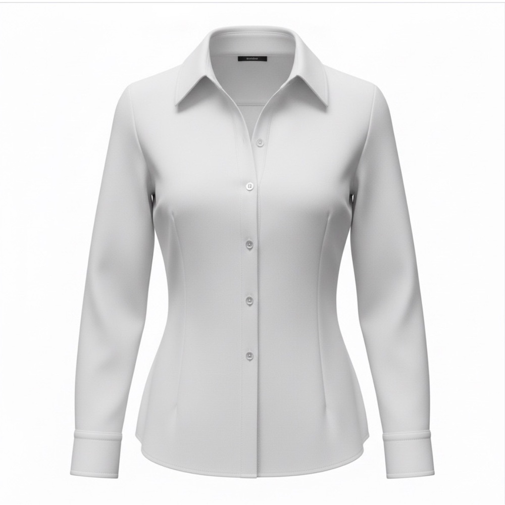 INC International Concepts Women's White Button-Down Shirt